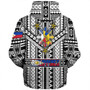 Philippines Sherpa Hoodie - Filipino Sun And Stars Tribal Tattoo Patterns Style