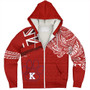 Hawaii Sherpa Hoodie Kea'au High School With Crest Style