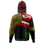 Hawaii Hoodie Polynesian Flag With Coat Of Arms Ver.2