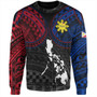 Philippines Sweatshirt - Philippines Half Sleeve Tattoo Patterns Style