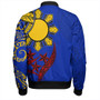 Philippines Bomber Jacket Tribal Sun In My Heart Color Flag Style