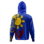 Philippines Hoodie Tribal Sun In My Heart Color Flag Style