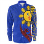Philippines Long Sleeve Shirt Tribal Sun In My Heart Color Flag Style