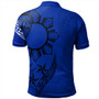 Philippines Polo Shirt Tribal Sun In My Heart Blue Style