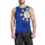 Philippines Tank Top Tribal Sun In My Heart Blue Style