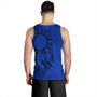 Philippines Tank Top Tribal Sun In My Heart Blue Style