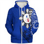 Philippines Sherpa Hoodie Tribal Sun In My Heart Blue Style