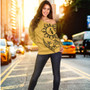 Philippines Off Shoulder Sweatshirt Tribal Sun In My Heart Gold Style