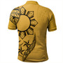 Philippines Polo Shirt Tribal Sun In My Heart Gold Style