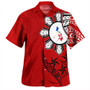 Philippines Hawaiian Shirt Tribal Sun In My Heart Red Style