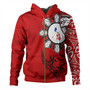 Philippines Hoodie Tribal Sun In My Heart Red Style