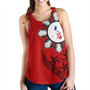 Philippines Women Tank Tribal Sun In My Heart Red Style