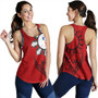 Philippines Women Tank Tribal Sun In My Heart Red Style