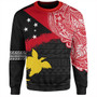 Papua Sweatshirt Melanesian Flag With Coat Of Arms