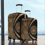 American Samoa Luggage Cover Lauhala Gold Circle Style