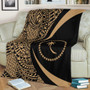 Chuuk Premium Blanket Lauhala Gold Circle Style