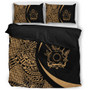 Cook Islands Bedding Set Lauhala Gold Circle Style