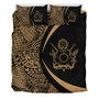 Cook Islands Bedding Set Lauhala Gold Circle Style