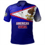 American Samoa Polo Shirt - American Samoa Flag Color With Traditional Patterns