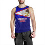 American Samoa Tank Top - American Samoa Flag Color With Traditional Patterns