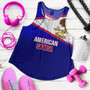 American Samoa Women Tank - American Samoa Flag Color With Traditional Patterns