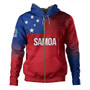 Samoa Hoodie Samoa Flag Color With Traditional Patterns