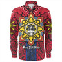 Philippines Long Sleeve Shirt The Story of Lapu-Lapu Pearl of the Orient Seas Tribal Pride