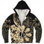 Philippines Sherpa Hoodie - Polynesian Pattern Filipino Sampaguita