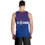 Guam Tank Top - Flag Color With Traditional Patterns