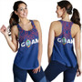 Guam Women Tank - Flag Color With Traditional Patterns