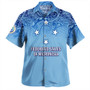 Federated States Of Micronesia Hawaiian Shirt - Flag Color With Traditional Patterns
