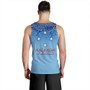 Federated States Of Micronesia Tank Top - Flag Color With Traditional Patterns