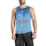 Federated States Of Micronesia Tank Top - Flag Color With Traditional Patterns