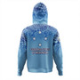 Federated States Of Micronesia Hoodie - Flag Color With Traditional Patterns