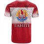 Tahiti T-Shirt - Flag Color With Traditional Patterns