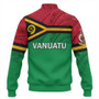 Vanuatu Baseball Jacket - Flag Color With Traditional Patterns