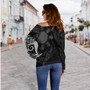 Philippines Off Shoulder Sweatshirt With Guam Seal Tribal Sun In My Heart