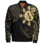 Philippines Bomber Jacket Tribal Sun In My Heart Gold