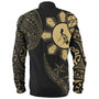 Philippines Long Sleeve Shirt Tribal Sun In My Heart Gold