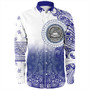 Samoa Long Sleeve Shirt Custom American Samoa Pattern With Paisley Style