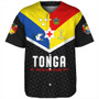 Tonga Baseball Shirt Custom Coat Of Arm Sport Style