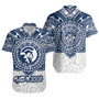 Hawaii Short Sleeve Shirt Custom Waiakea High School Super Waiakea Warriors Tribal Style