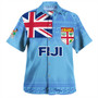Fiji Hawaiian Shirt - Flag Color With Traditional Patterns