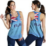 Fiji Women Tank - Flag Color With Traditional Patterns