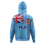 Fiji Hoodie - Flag Color With Traditional Patterns