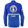 Northern Mariana Islands Long Sleeve Shirt - Flag Color With Traditional Patterns