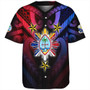 Philippines Baseball Shirt - Guam Seal With Philippines Sun And Stars
