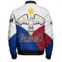 Philippines Bomber Jacket - Philippines National Bird With Sun And Stars Style