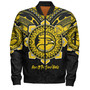 Hawaii Bomber Jacket Custom Nanakuli High & Intermediate School Home Of Golden Hawks Tribal Style