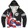 Hawaii Sherpa Hoodie Flag Alohawaii Kakau Pattern